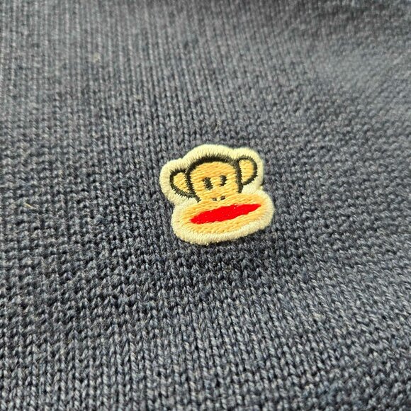 Vintage PAUL FRANK Monkey Pullover V-Neck SWEATER * LARGE - Picture 2 of 4